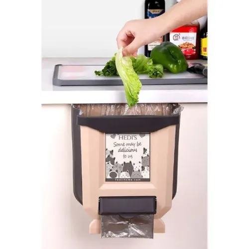 Justcheapstore Katlanabilir Askılı Çöp Kovası 9 lt. resmi