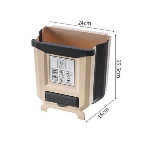 Justcheapstore Katlanabilir Askılı Çöp Kovası 9 lt. resmi
