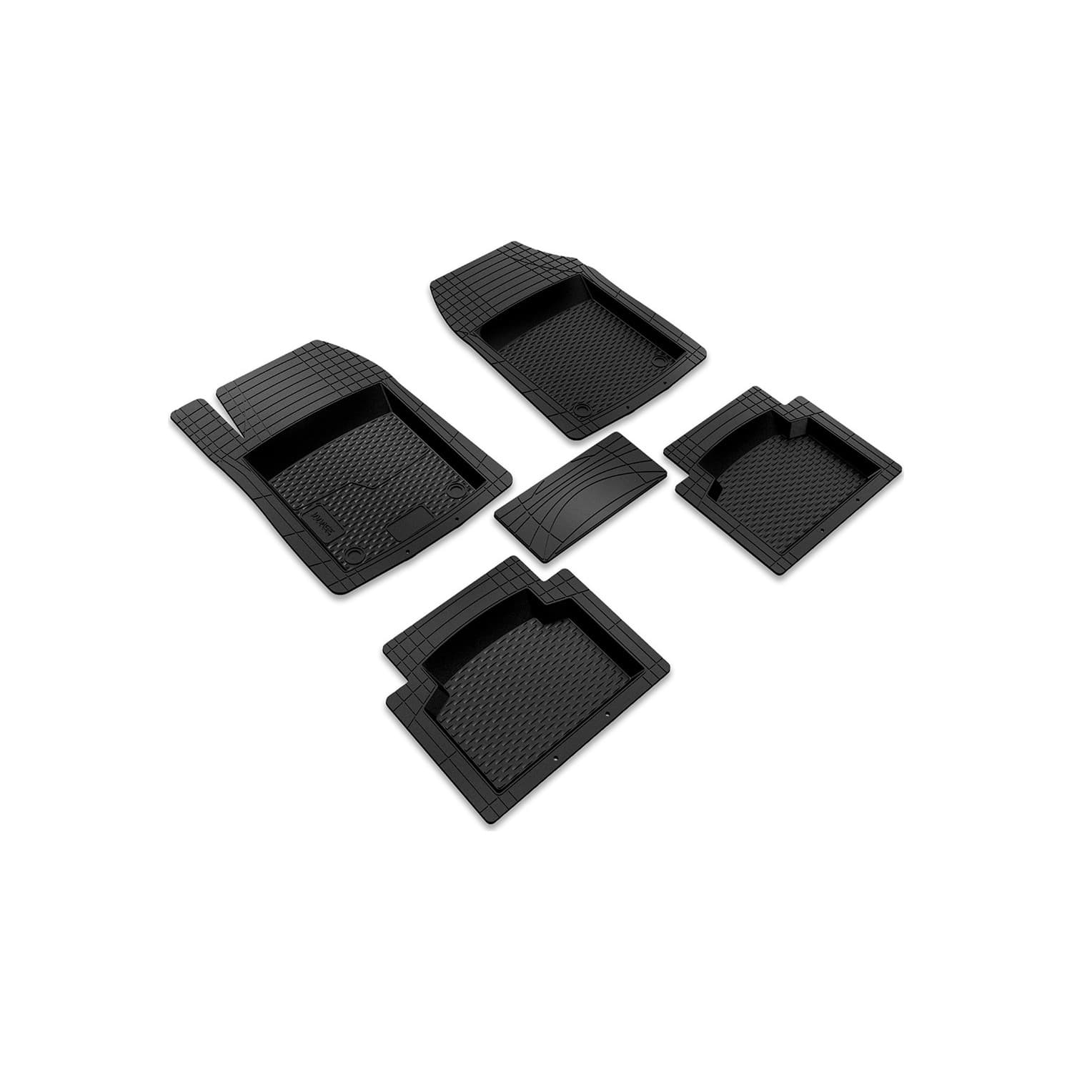 Justcheapstore Image Audi Q3 Suv (2011 - 2020) Ekstra Havuzlu Universal 3D Plus  Kauçuk Oto Paspas Siyah resmi