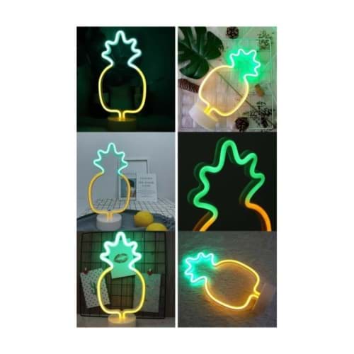 Justcheapstore Ananas Neon Lamba resmi