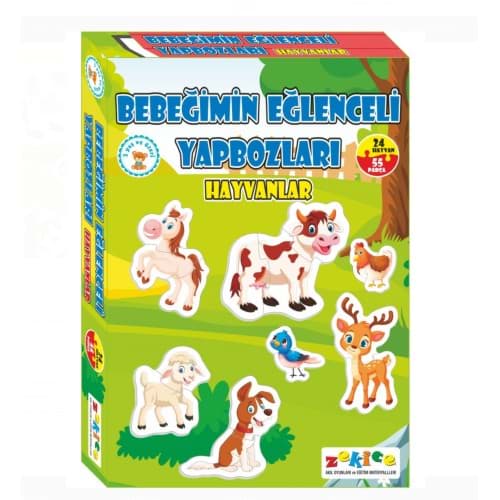Bebeğimin Eğlenceli Yapbozları Hayvanlar resmi