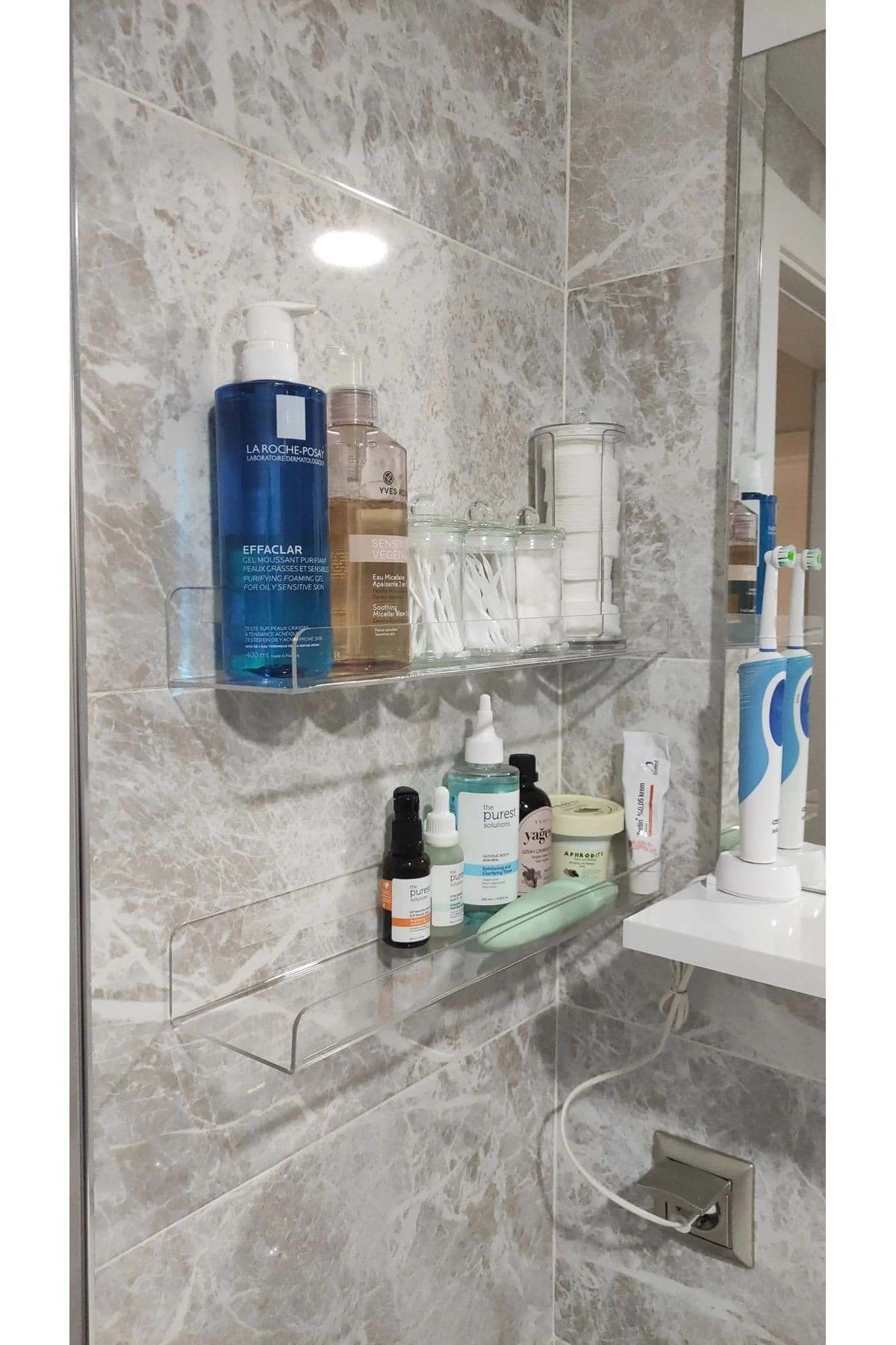 Picture of 30cm x 8cm kitchen regulator plexi shelf double -sided band gift