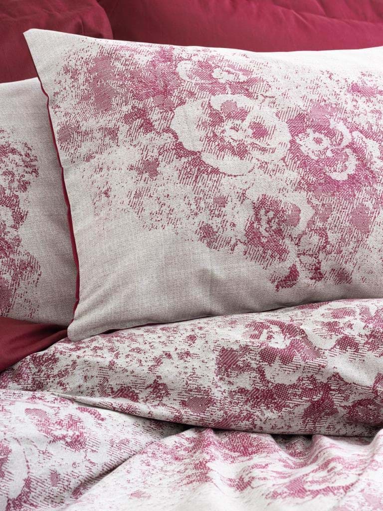 Cotton Box Dual Çift Kişilik Nevresim Takımı Vidal Bordo resmi