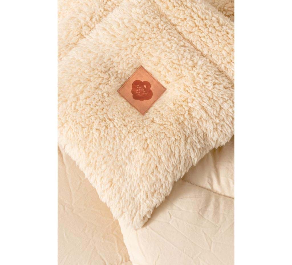 Picture of Cotton Box Plush Double Quilt Cream