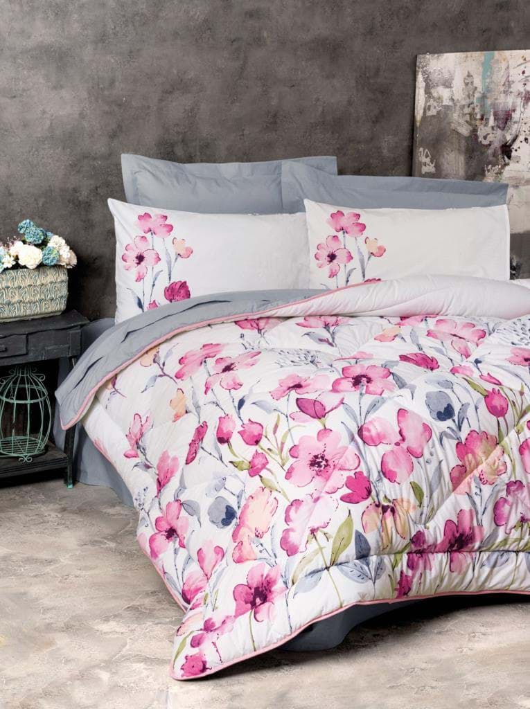 Picture of Cotton Box Carla Gray Gray Double Ranforce Sleep Set