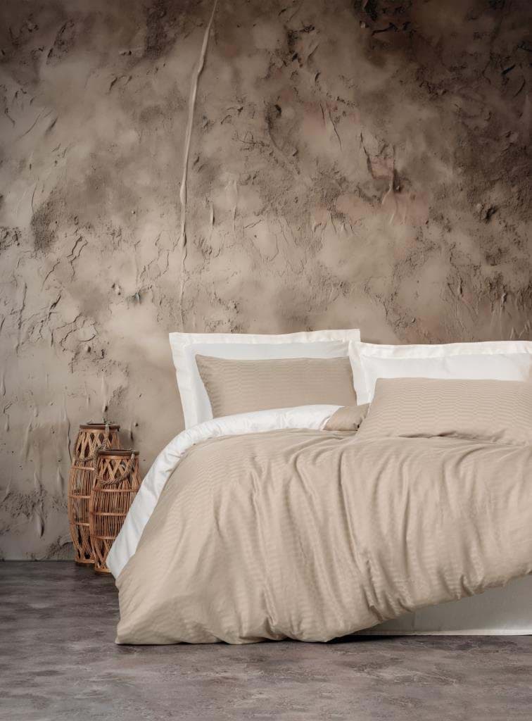 Picture of Cotton Box Double Smart Bamboo Satin Duvet Cover Set beige