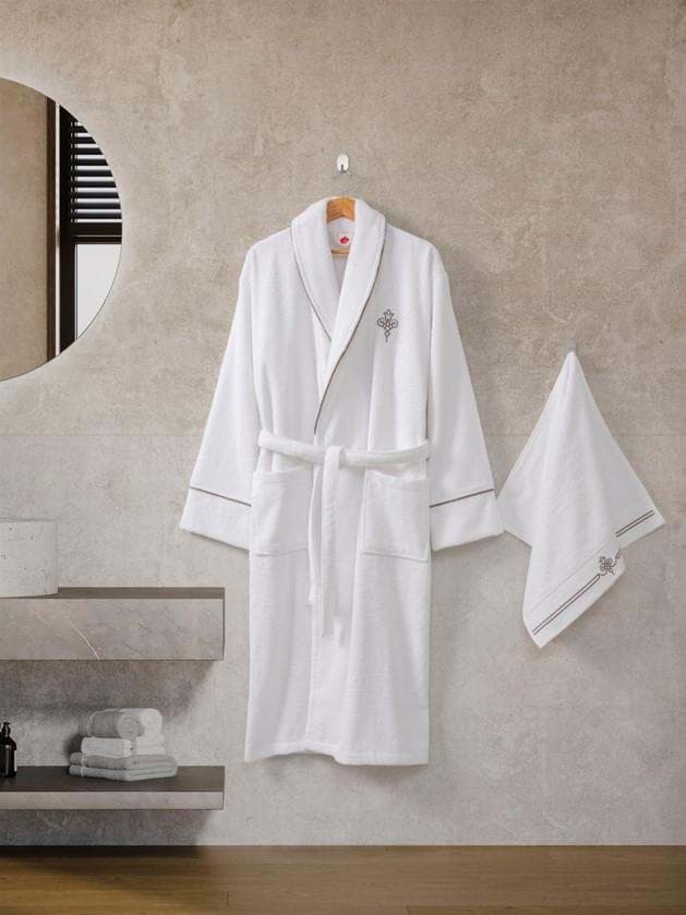 Picture of Cotton Box Classic Bathrobe Set Güher M-L Woman