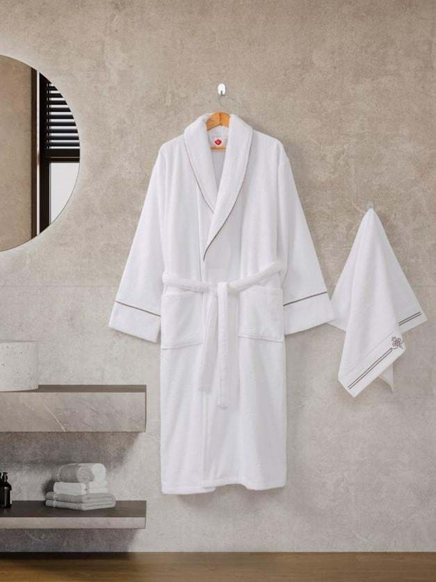 Picture of Cotton Box Classic Bathrobe Set Güher L-XL Men