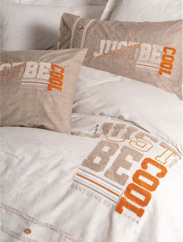 Cotton Box Mood Nakışlı Ranforce Çift Kişilik Nevresim Takımı Cool Kahve 8680108071168 resmi