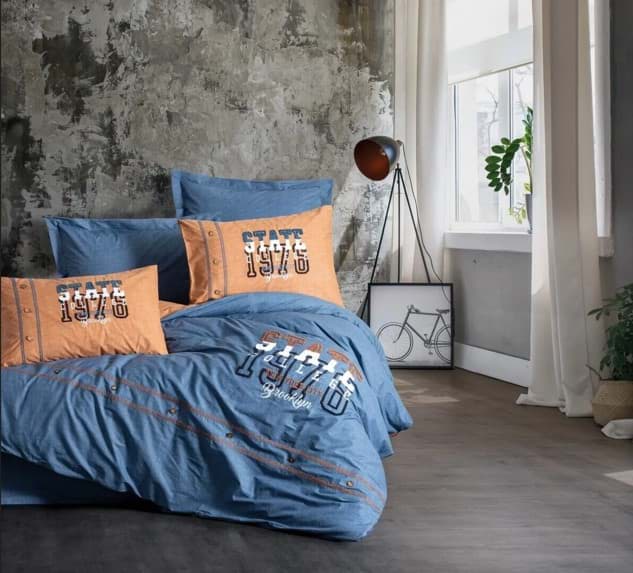 Cotton Box Mood Nakışlı Ranforce Çift Kişilik Nevresim Takımı State Tarçın 8680108071151 resmi