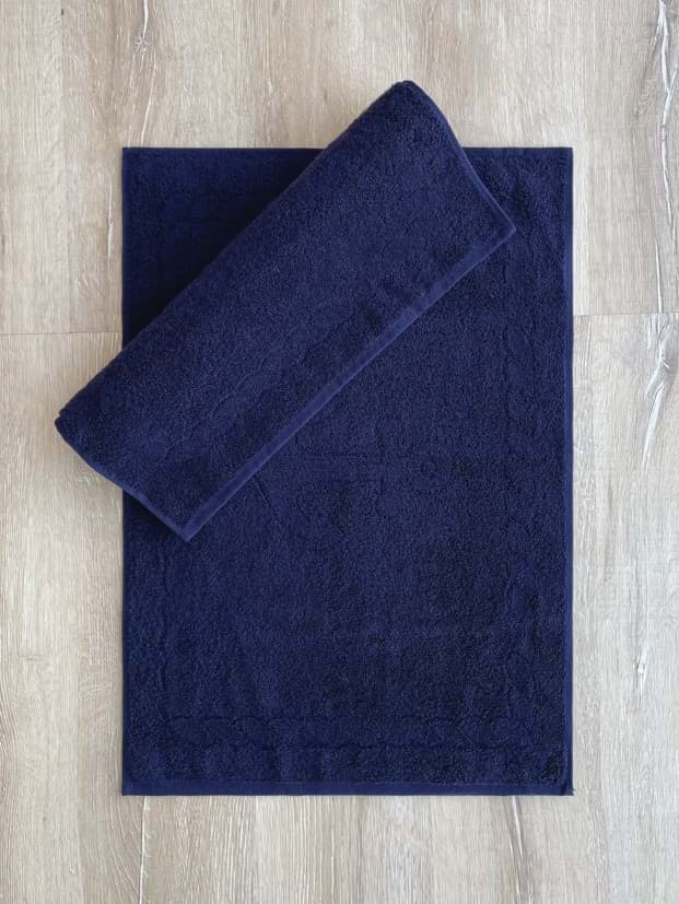 Picture of Cotton Box Jacquard Mat Mat Set Capa Lacivert 2li 50x70 8680108061992