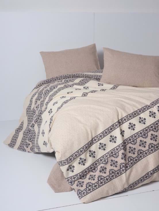 Cotton Box Flanel Nevresim Takımı Çift Kişilik Anita Karamel resmi