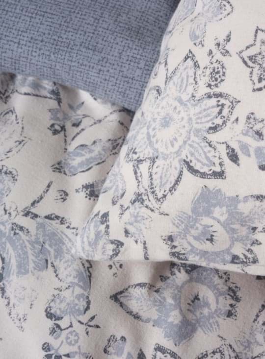 Cotton Box Flanel Nevresim Takımı Çift Kişilik Ruby Antrasit resmi