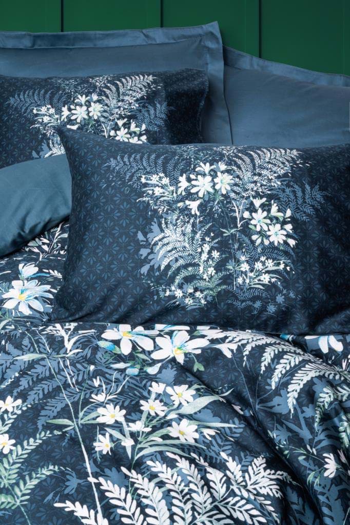 Cotton Box Imvelo Petrol Saten Nevresim Takımı Çift Kişilik resmi