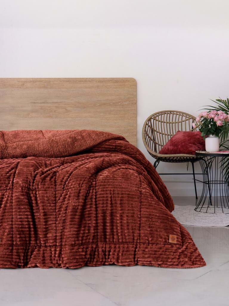 Cotton Box Wave Tarçın Çift Kişilik Yorgan  resmi