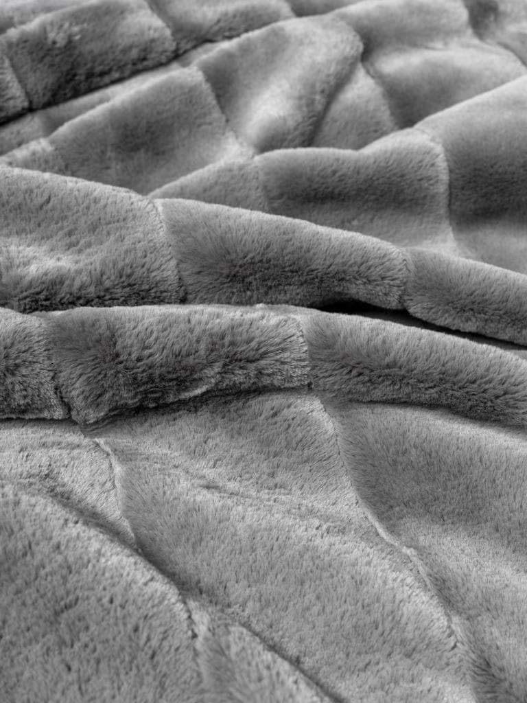 Cotton Box Trim Çift Kişilik Battaniyeli Nevresim Takımı Suave Antrasit resmi