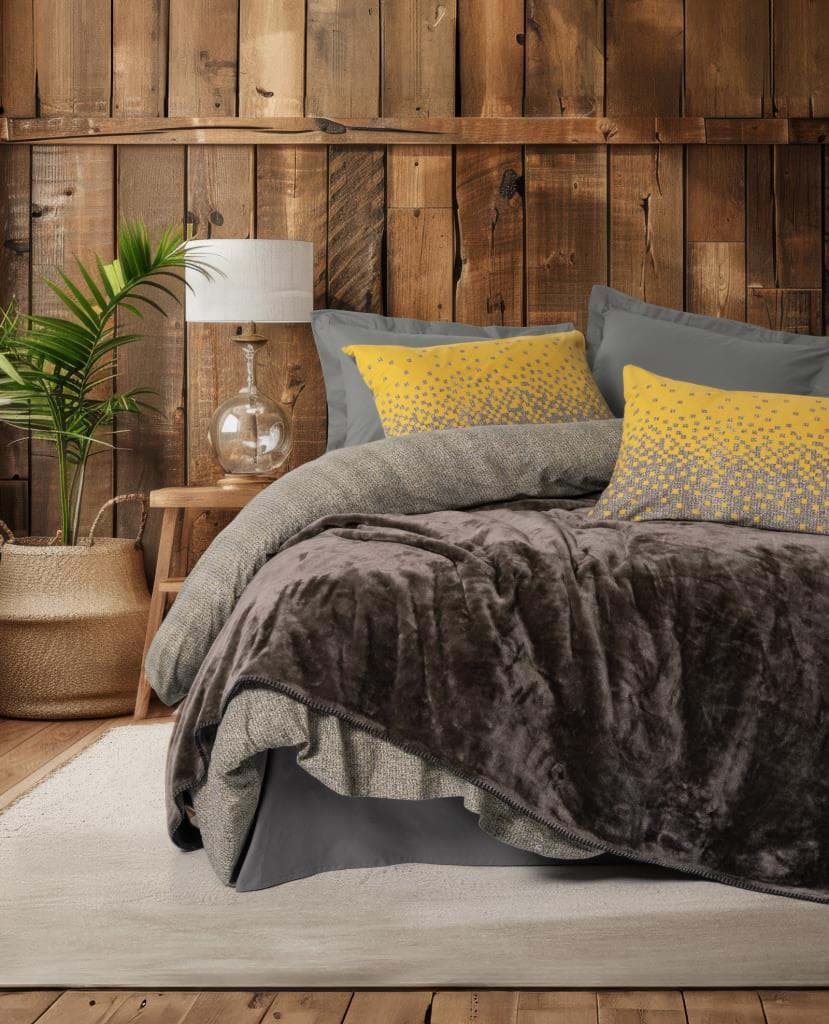 Cotton Box Oyster Çift Kişilik Battaniyeli Nevresim Takımı Kahve resmi