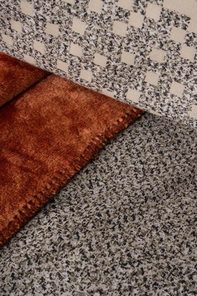 Cotton Box Oyster Çift Kişilik Battaniyeli Nevresim Takımı Tarçın resmi