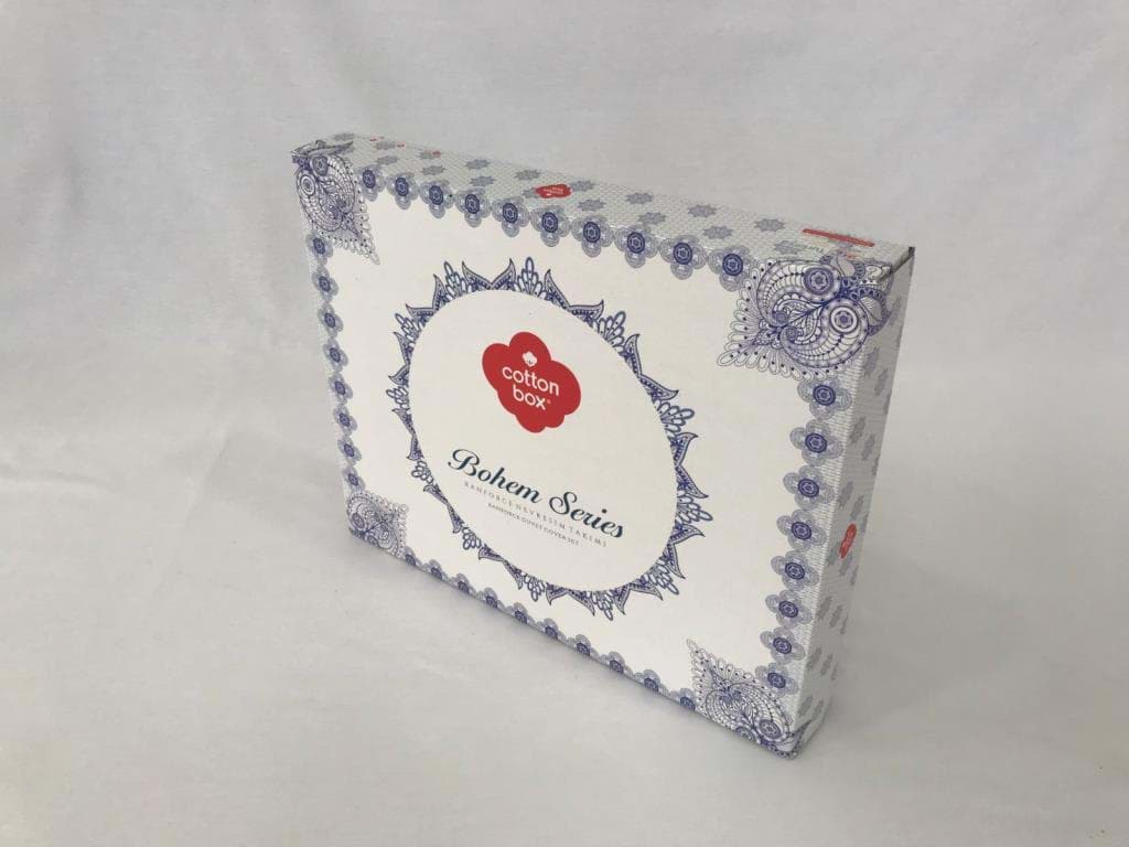 Cotton Box Çift Kişilik Bohem Nevresim Takımı Alope Gri resmi