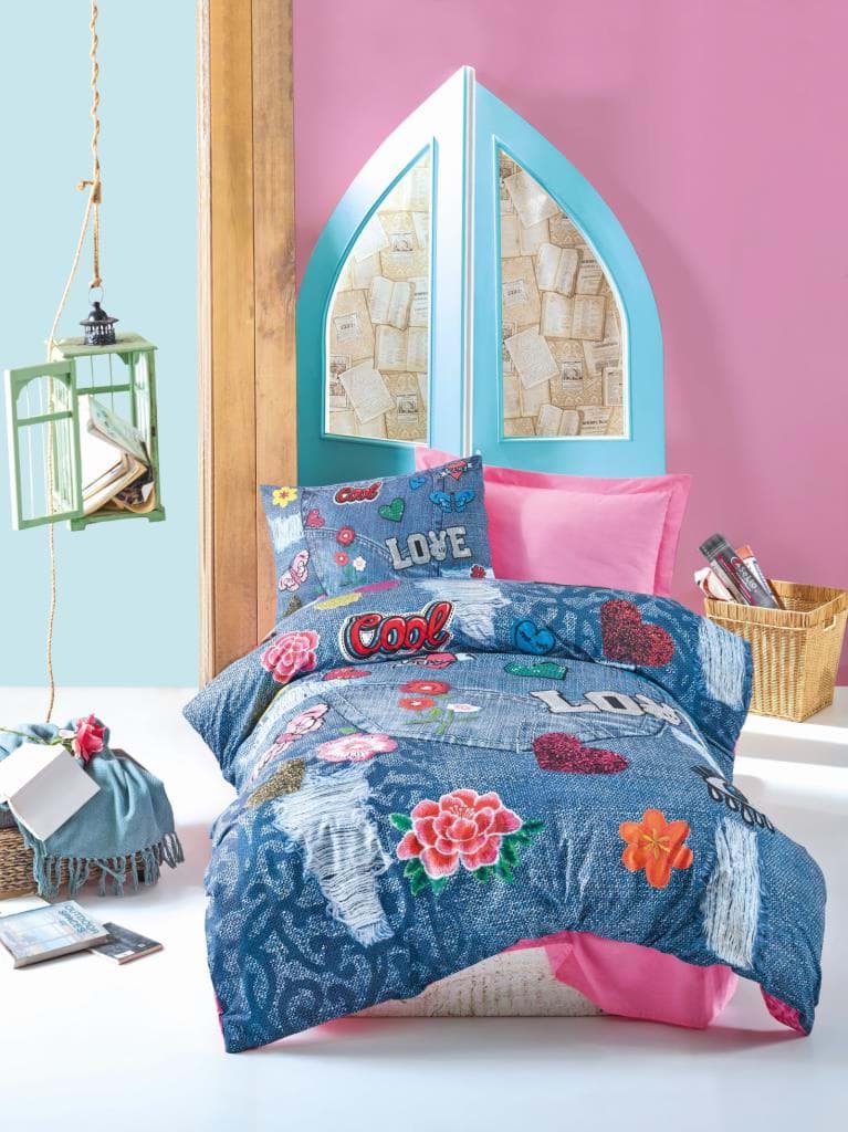 Cotton Box Kelly Pembe Ranforce Nevresim Takımı Tek Kişilik resmi