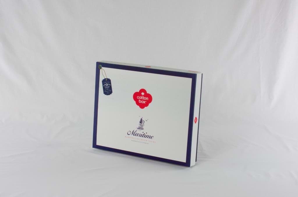 Cotton Box Maritime Nevresim Takımı Çift Kişilik Neta Mavi resmi