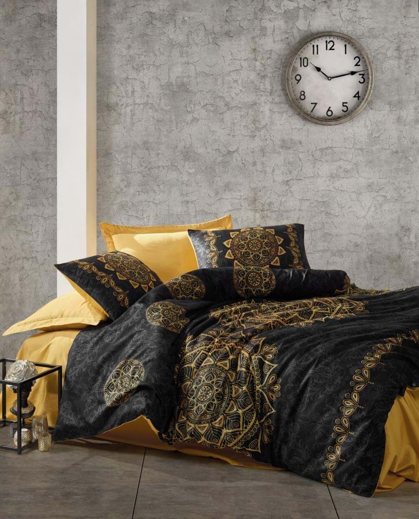 Picture of Cotton Box Double Satin Duvet Cover Set Alvina Gold