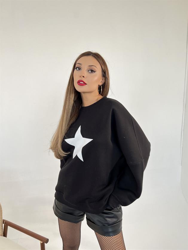 6664 SWEAT-SİYAH resmi