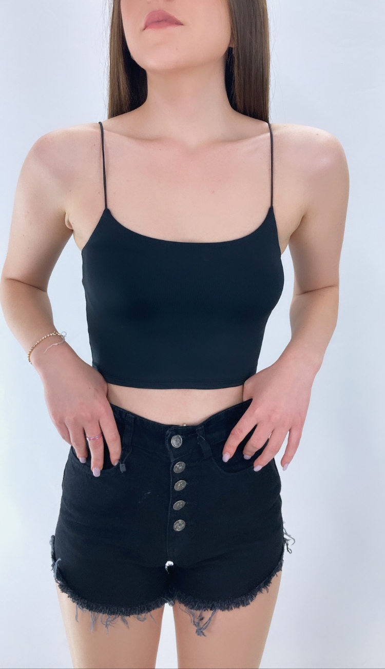 İp Askılı Penye Atlet Siyah - P-017799 resmi