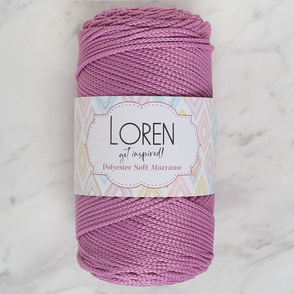 Loren Polyester Soft Macrame Gül Kurusu El Örgü İpi - LM021 - 34450 resmi