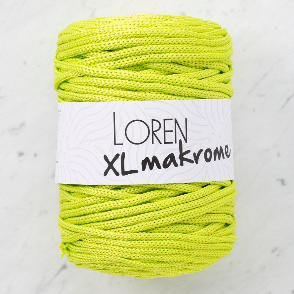 Loren XL Makrome Fıstık Yeşil El Örgü İpi - R042 - 33707 resmi