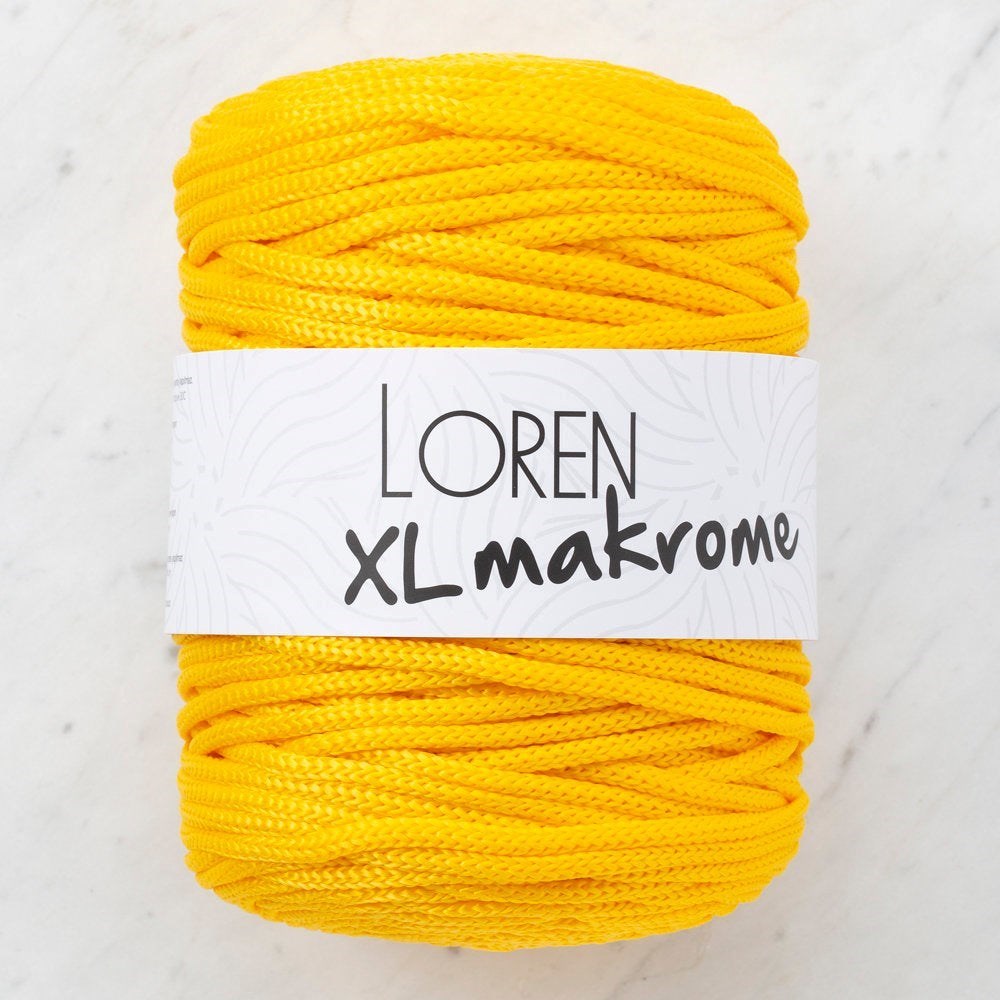 Loren XL Makrome Sarı El Örgü İpi - R002 - 33703 resmi