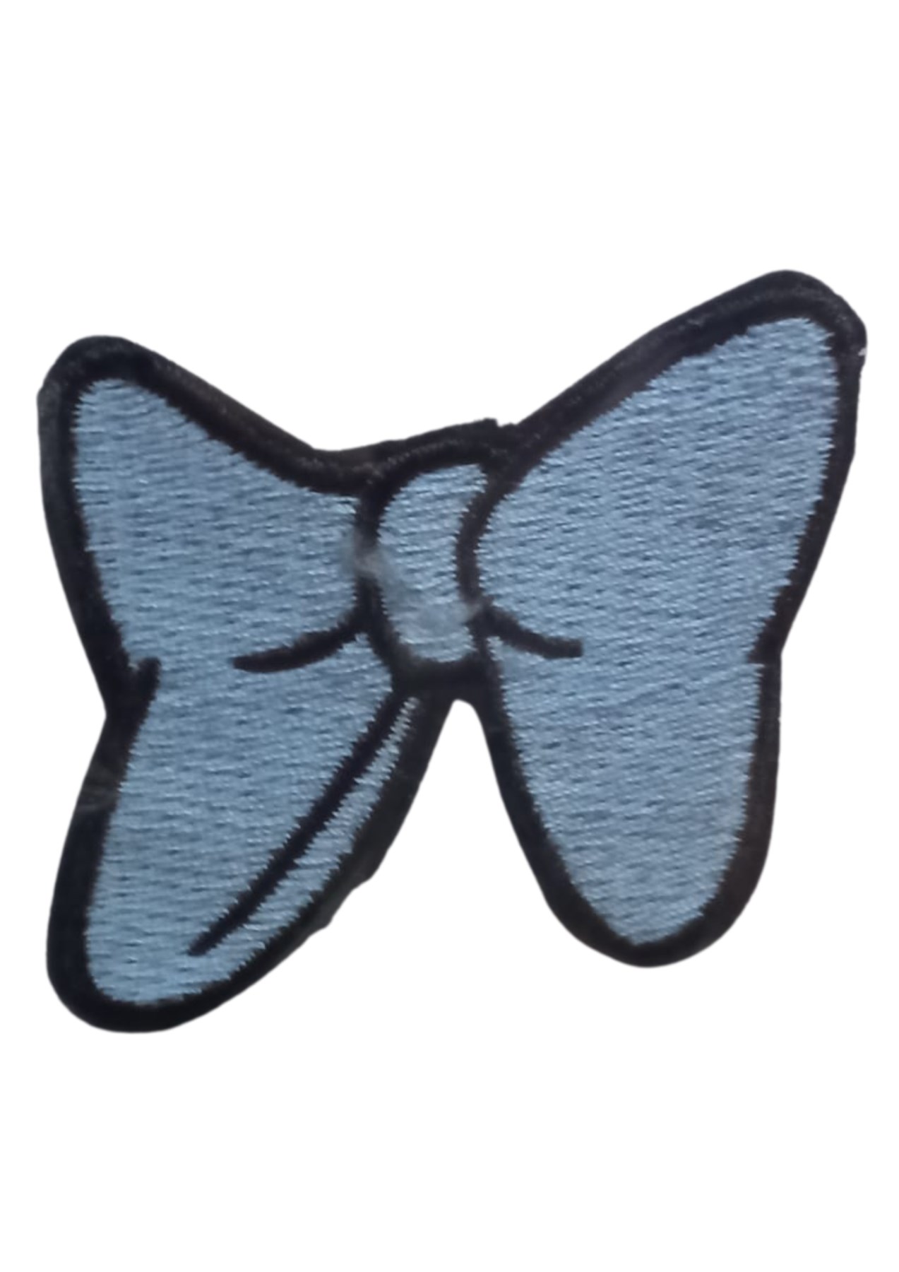 Aplike Ütü İle Yapışan Küçük Kelebek Mavi Arma 2x3 cm resmi