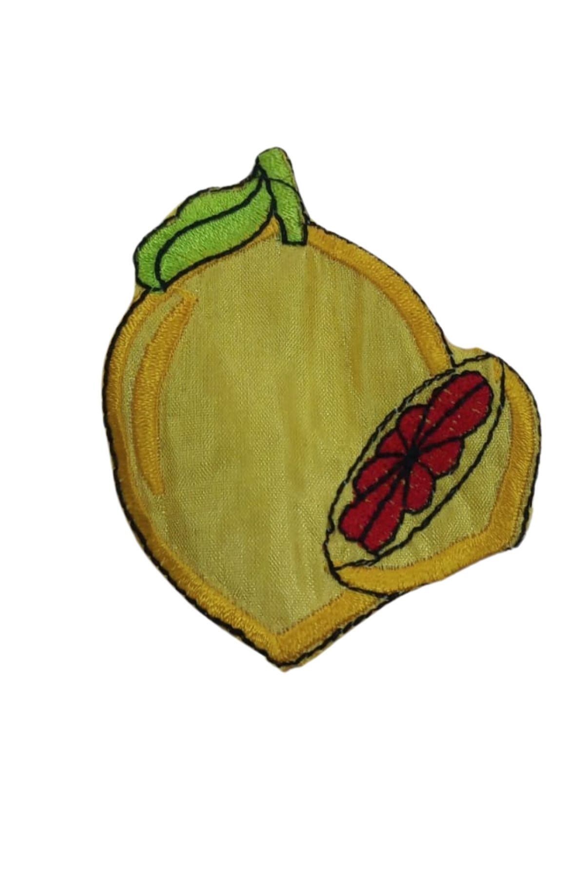 Aplike Ütü İle Yapışan Limon Desen resmi
