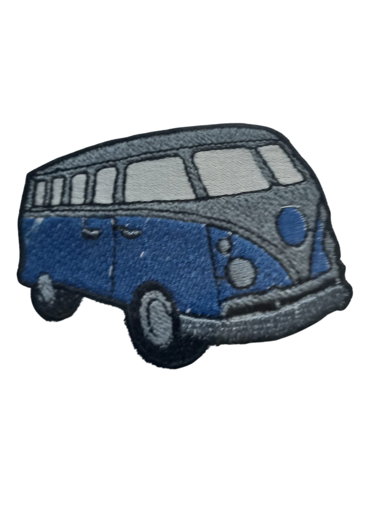 Aplike Ütü İle Yapışan Otobüs Mavi - Gri Arma 4x2 cm resmi