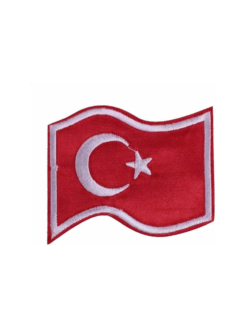 Aplike Ütü İle Yapışan Türk Bayrağı Dalgalı Arma 5x4 cm resmi