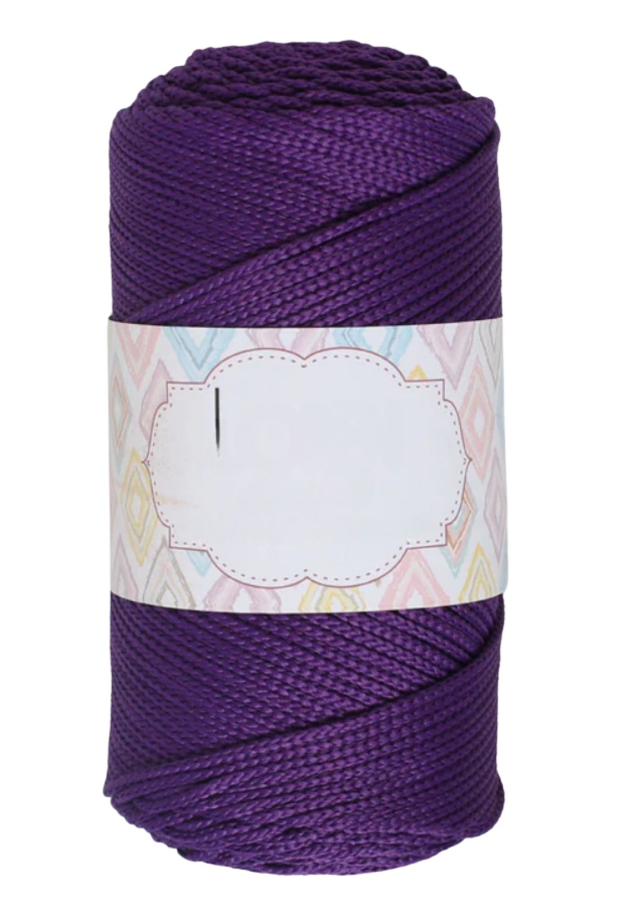 Makrome İpi 3mm Polyester Koyu Mor resmi