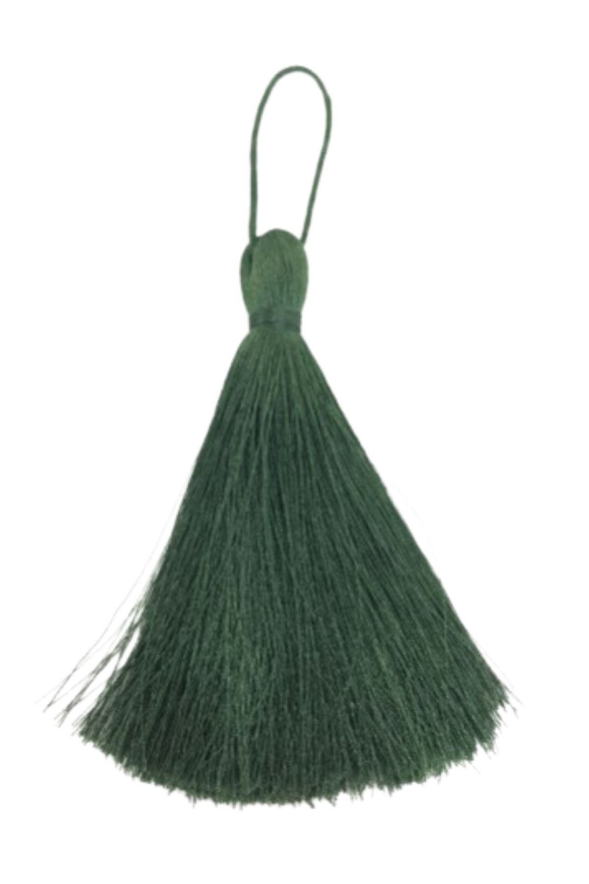 Püskül Tekli 5 cm 1 Adet Haki resmi