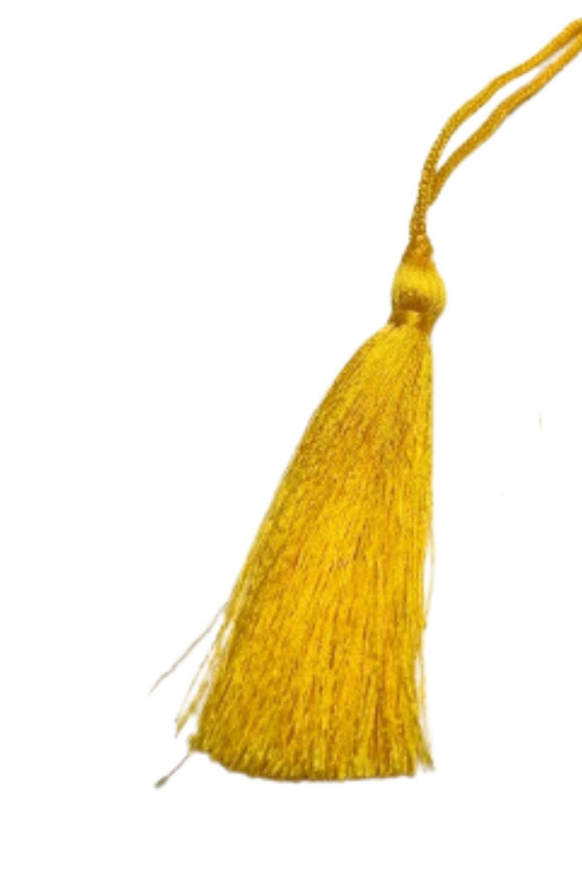 Püskül Tekli 5 cm 1 Adet Sarı resmi
