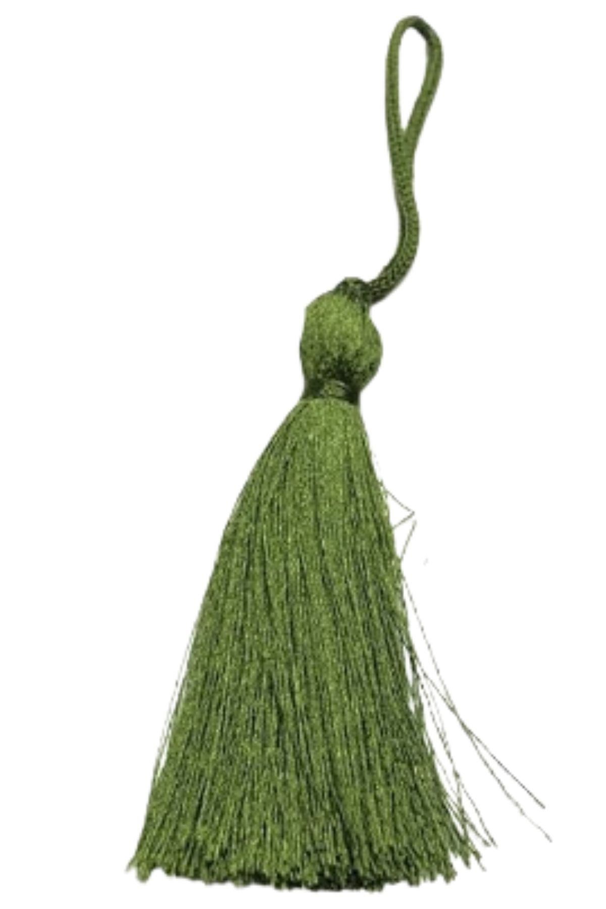 Püskül Tekli 5 cm 1 Adet Yeşil resmi