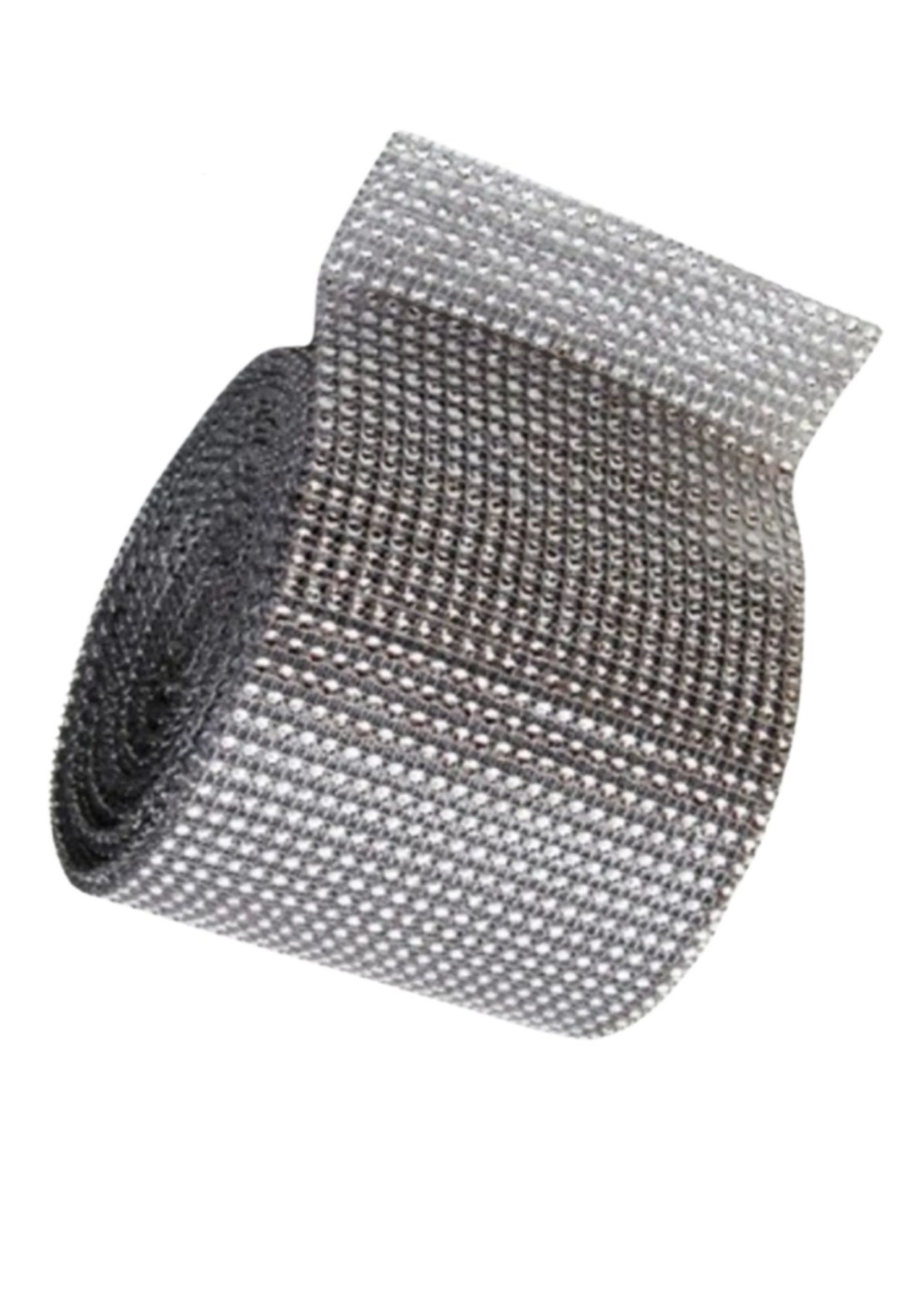 Sıralı Taş Şerit 24'lü Gümüş 1 Metre resmi