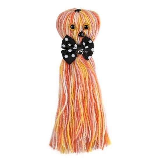 Turkish E Market® Ahtapot Şekilli Zilli Ve İpli Rengarenk Püsküllü Sevimli KediOyuncağı resmi