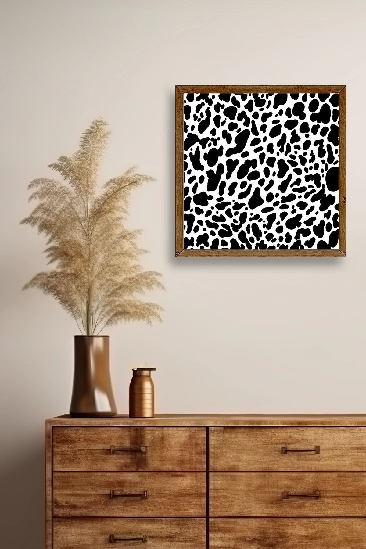 Desen Ahşap Çerçeveli Tablo resmi