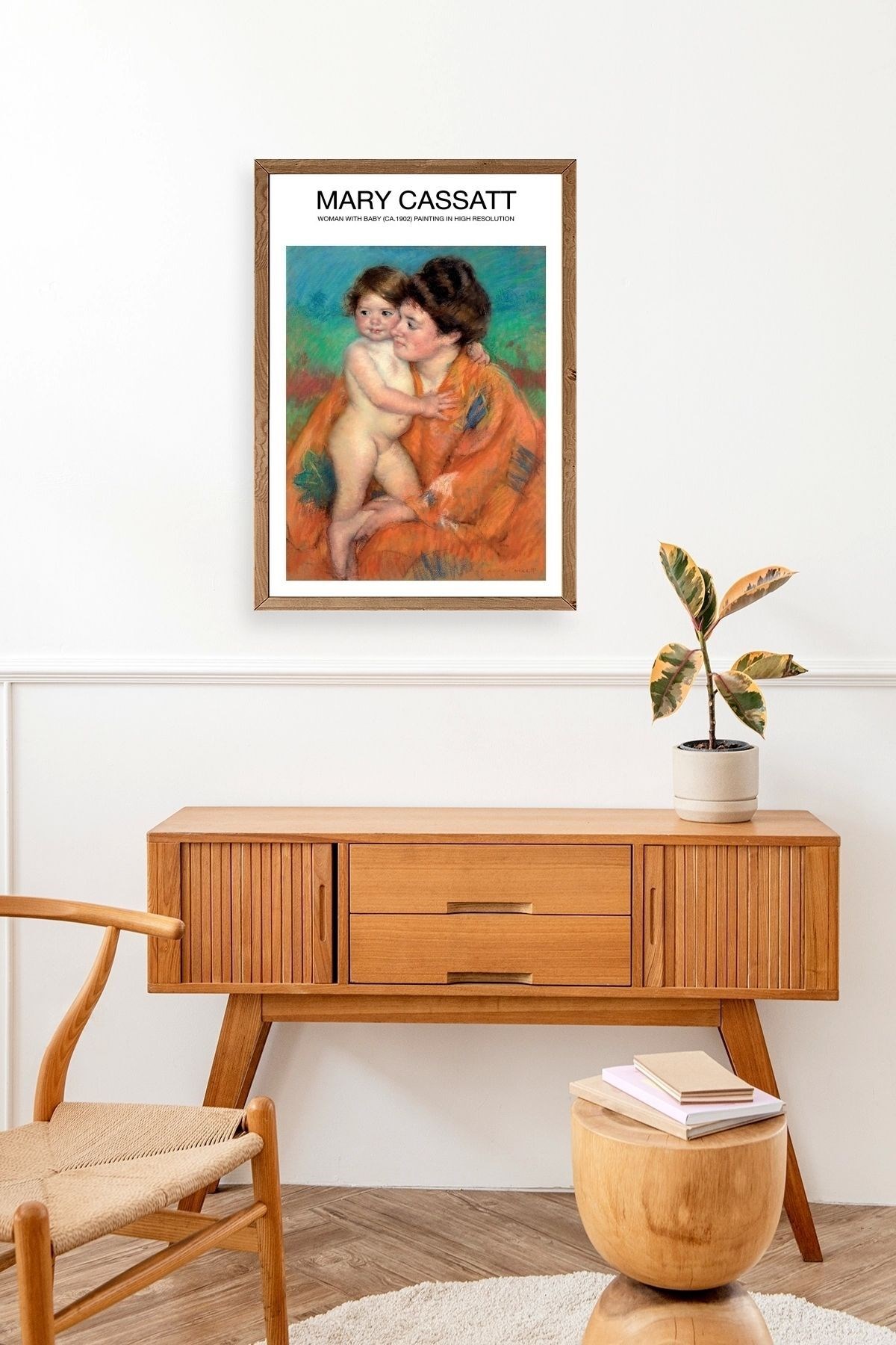 Mary Cassatt Ahşap Çerçeveli Tablo resmi