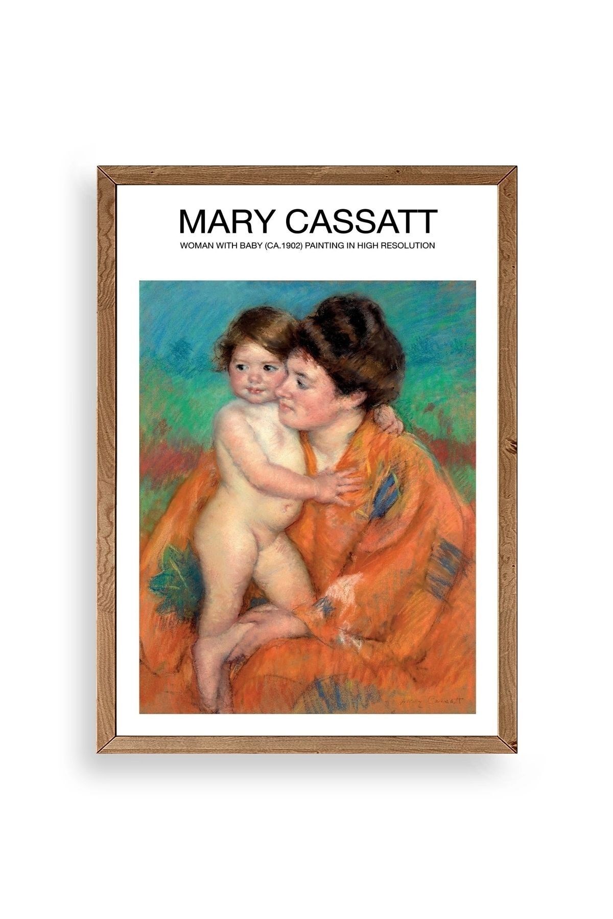 Mary Cassatt Ahşap Çerçeveli Tablo resmi