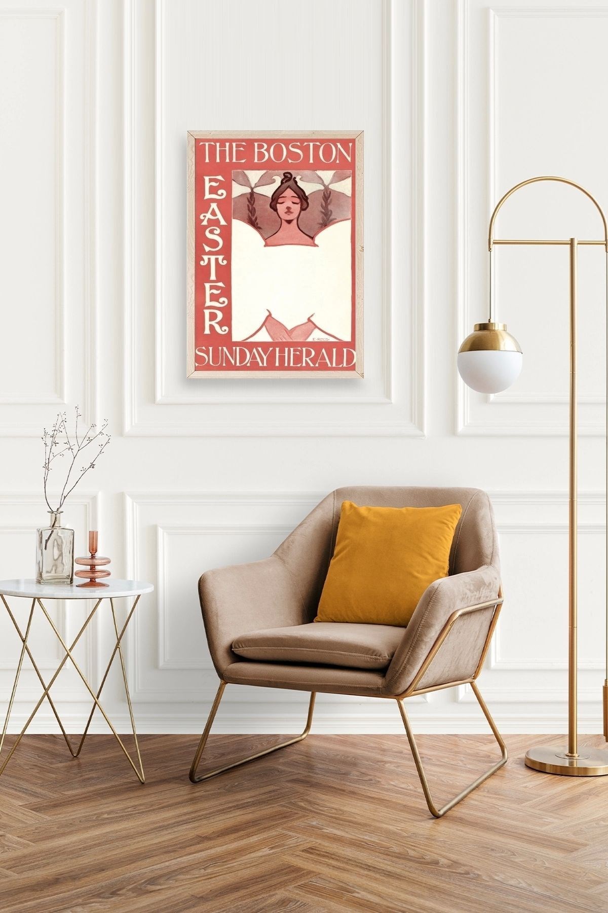 E. Reed Ahşap Çerçeveli Tablo resmi