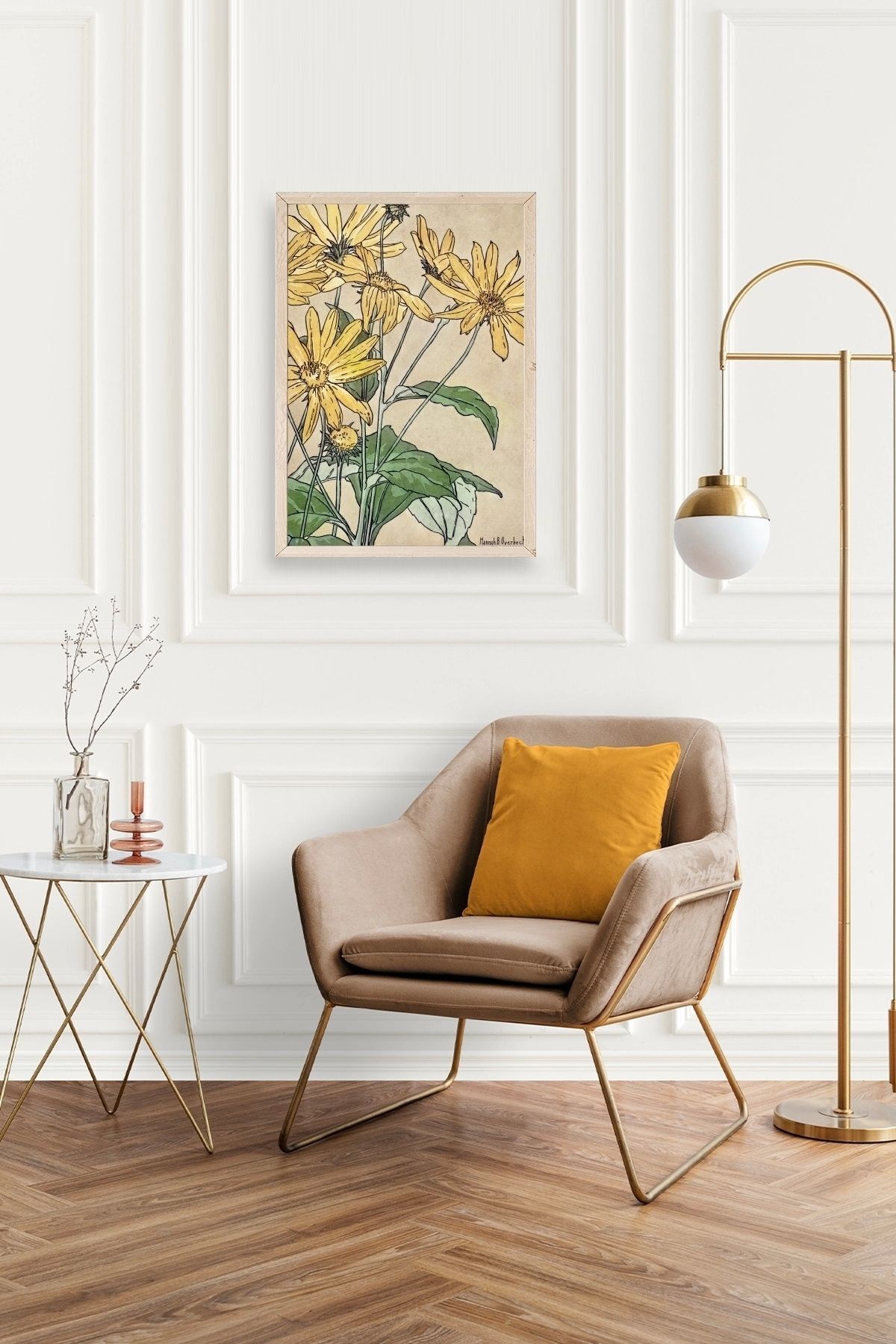 Hannah Borger Ahşap Çerçeveli Tablo resmi