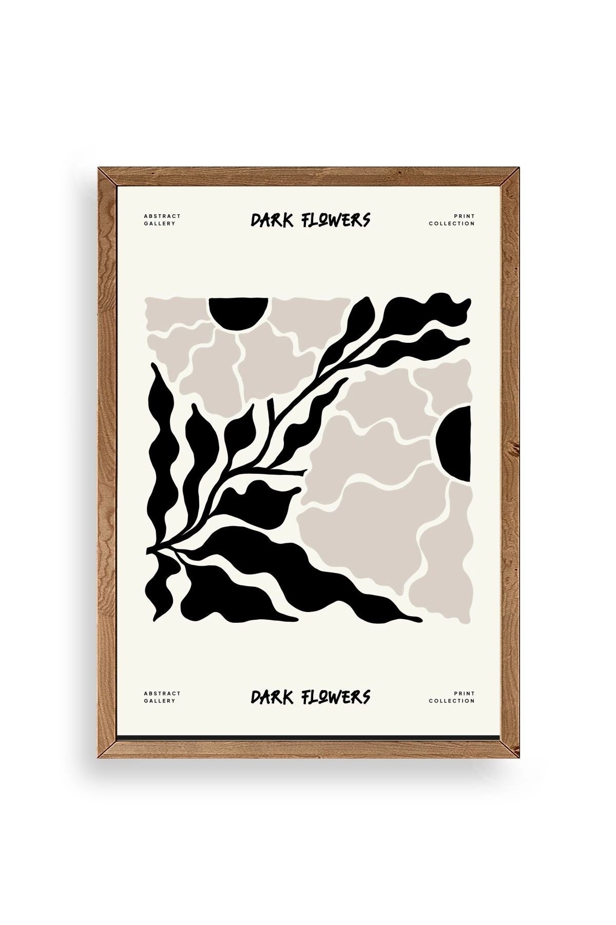 Çiçek Ahşap Çerçeveli Tablo resmi