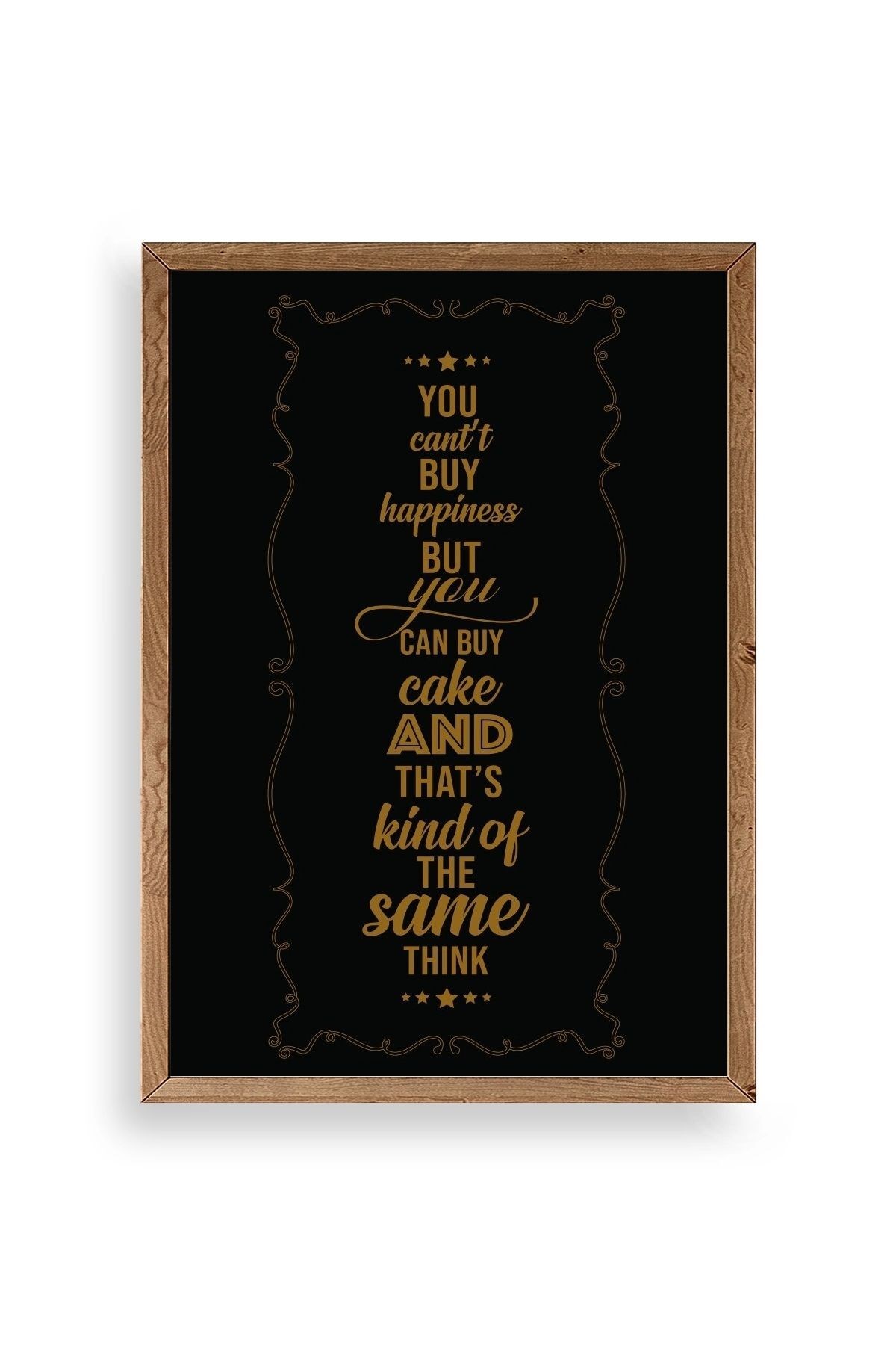 Modern Ahşap Çerçeveli Tablo resmi