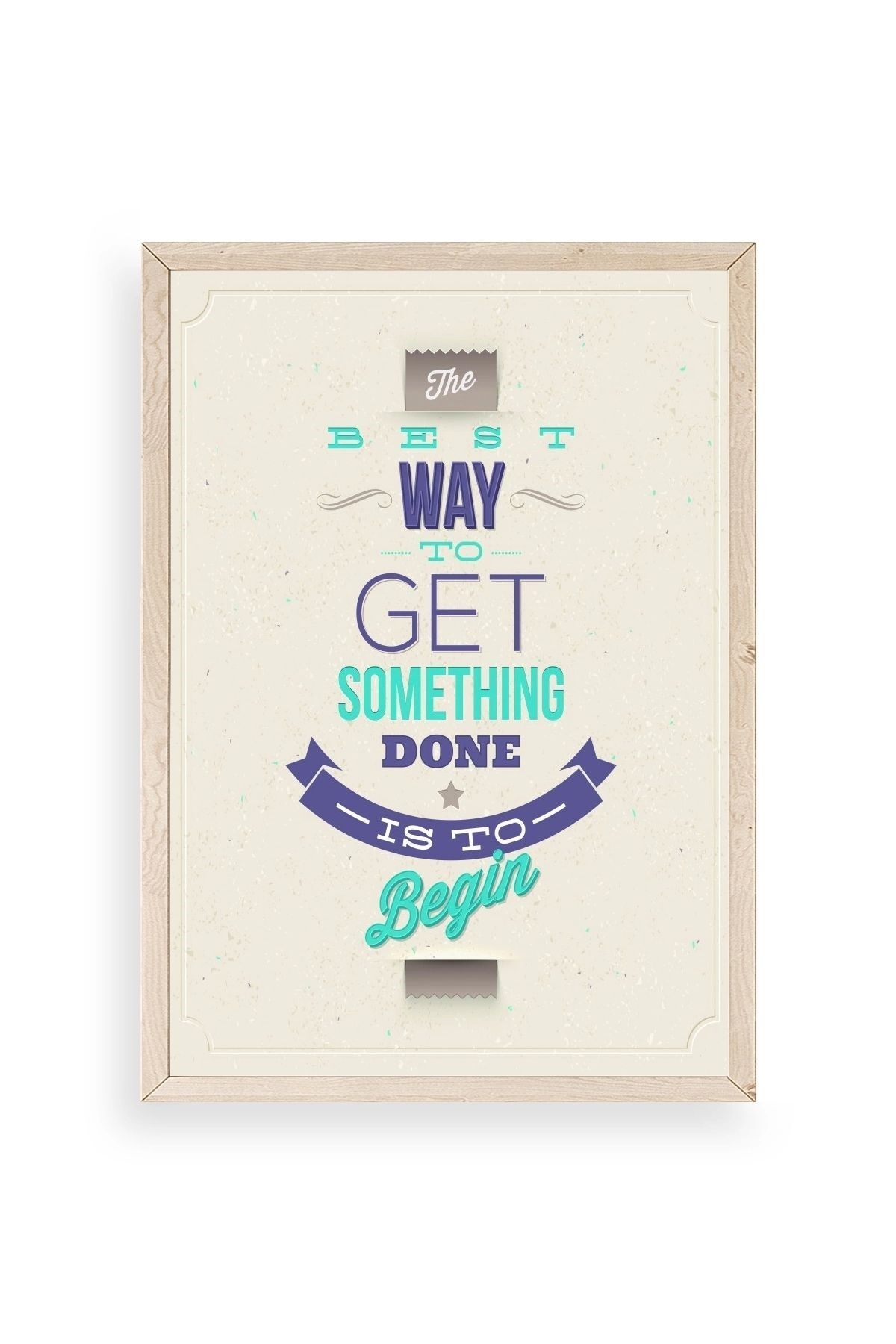 Motto Ahşap Çerçeveli Tablo resmi