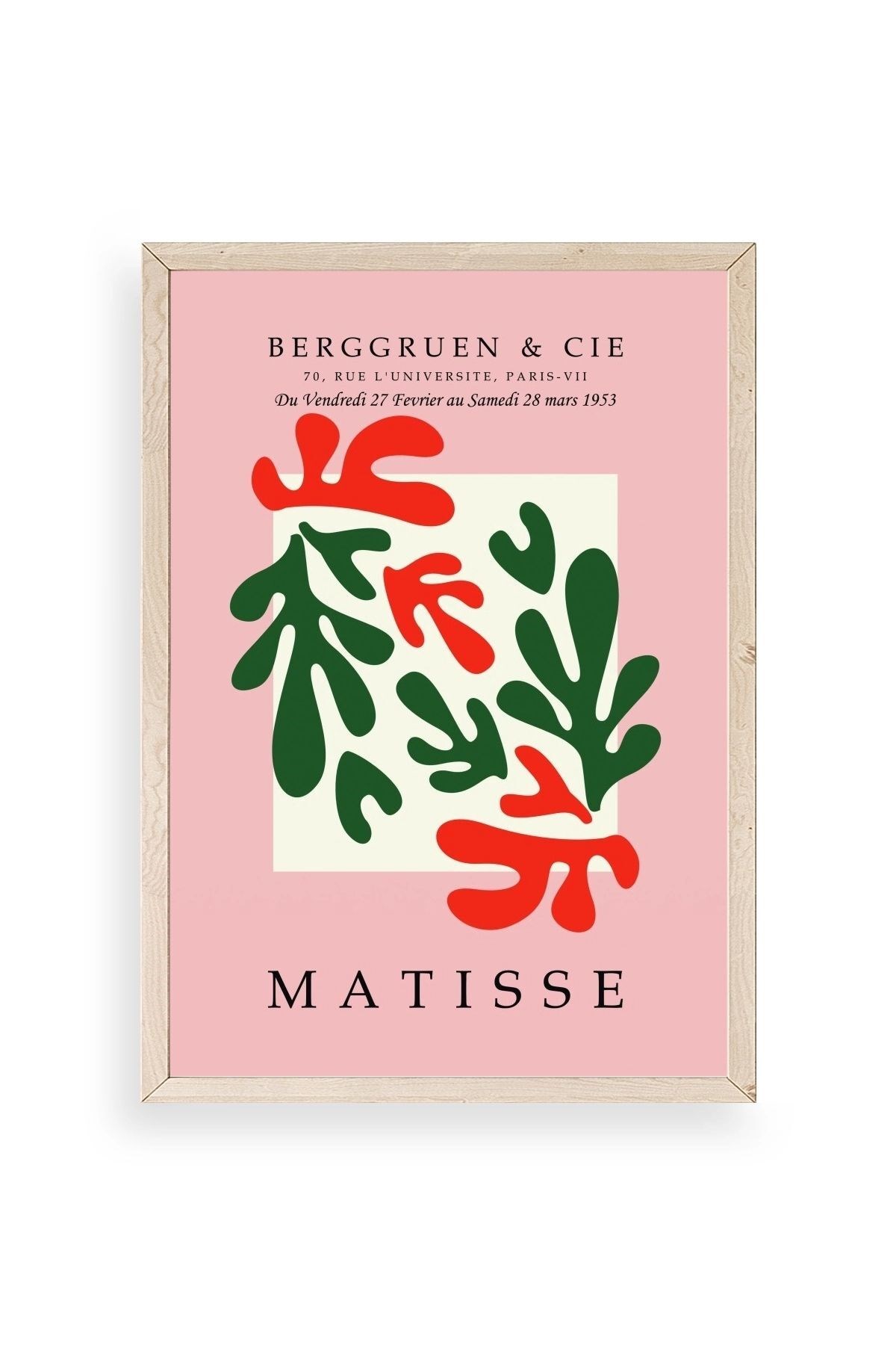 Modern Ahşap Çerçeveli Tablo resmi